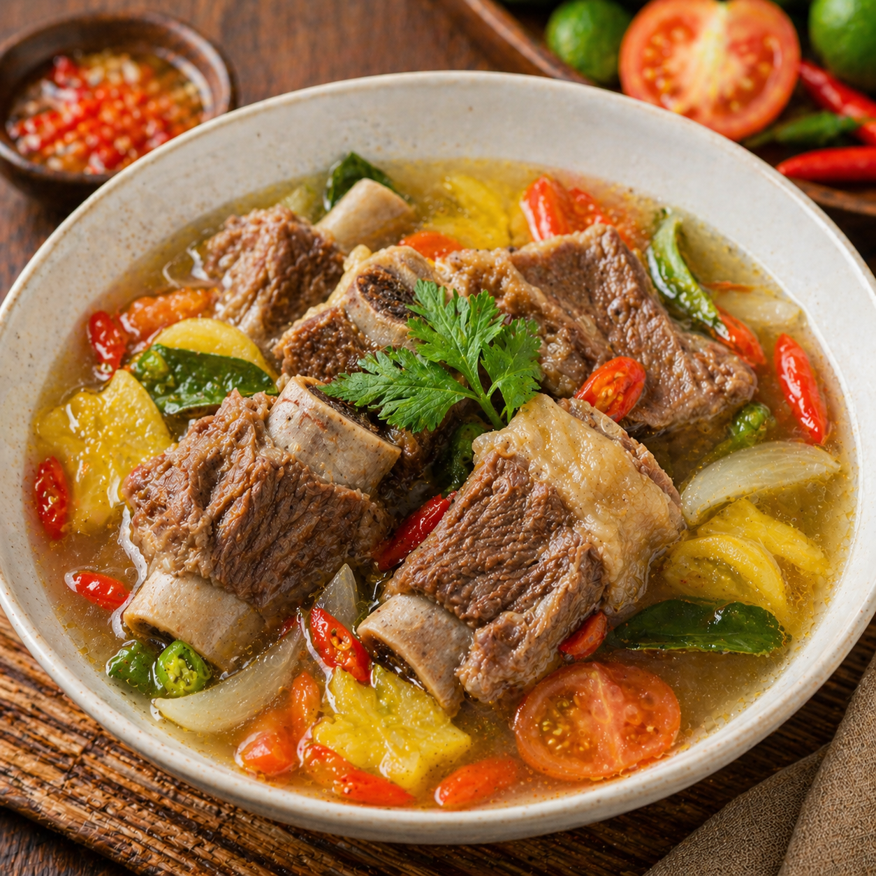 Asam-Asam Iga Sapi Kedai Tiga Nyonya